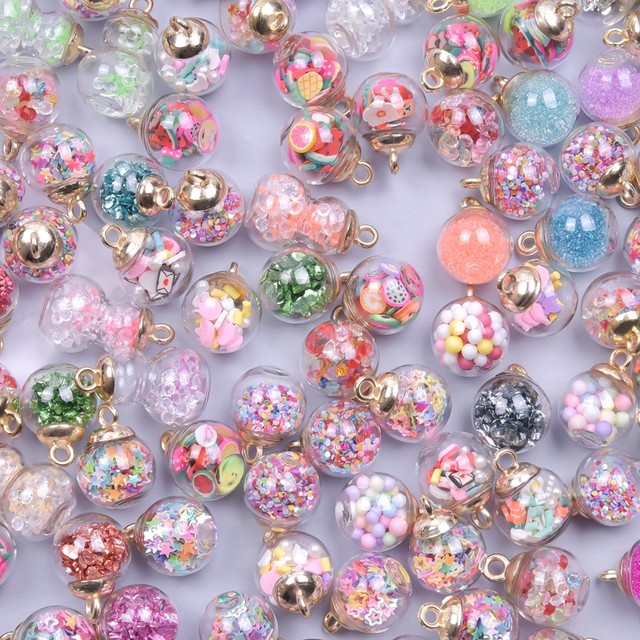 10/20pcs Transparent Ball Fruit Star Colorful Resin Charms For Jewelry  Making Supplies DIY Necklace Earring Accessories Breloque - AliExpress